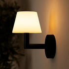 Wandlamp Ted Black oplaadbaar hout zwart dimbaar