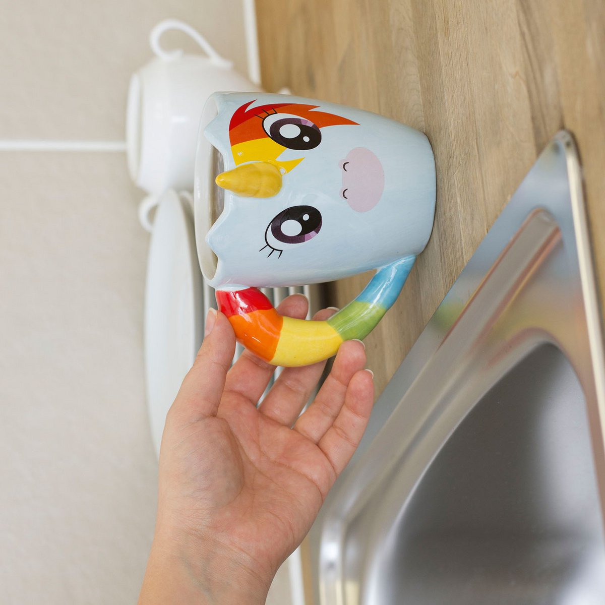 Beker keramiek 300 ml eenhoorn