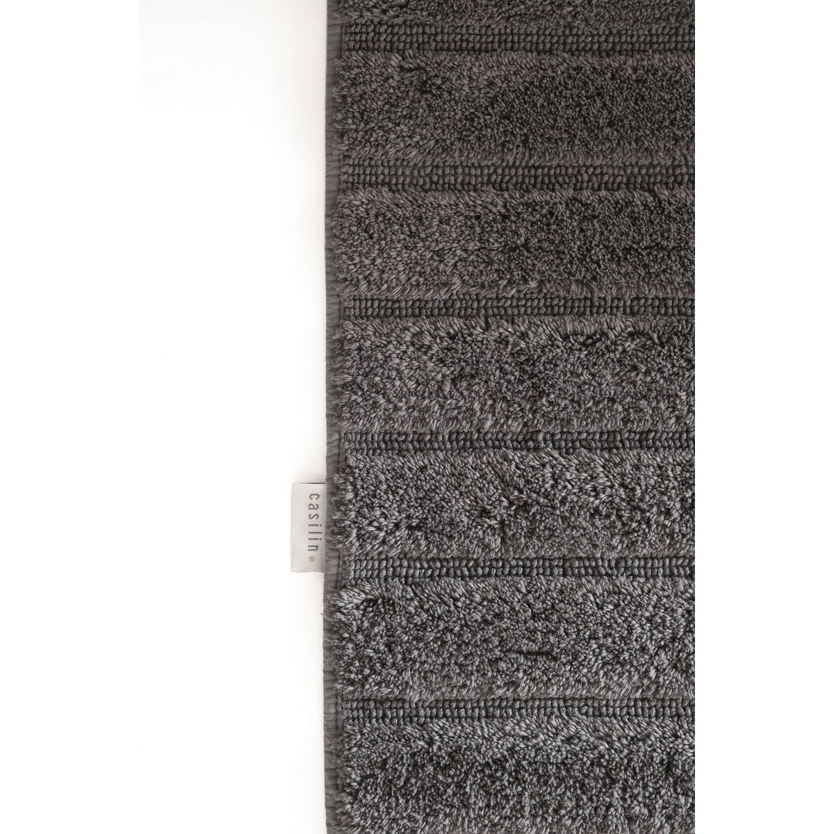 Badmat 60x100 cm katoen grijs houtskool