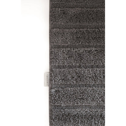 Badmat 60x100 cm katoen grijs houtskool