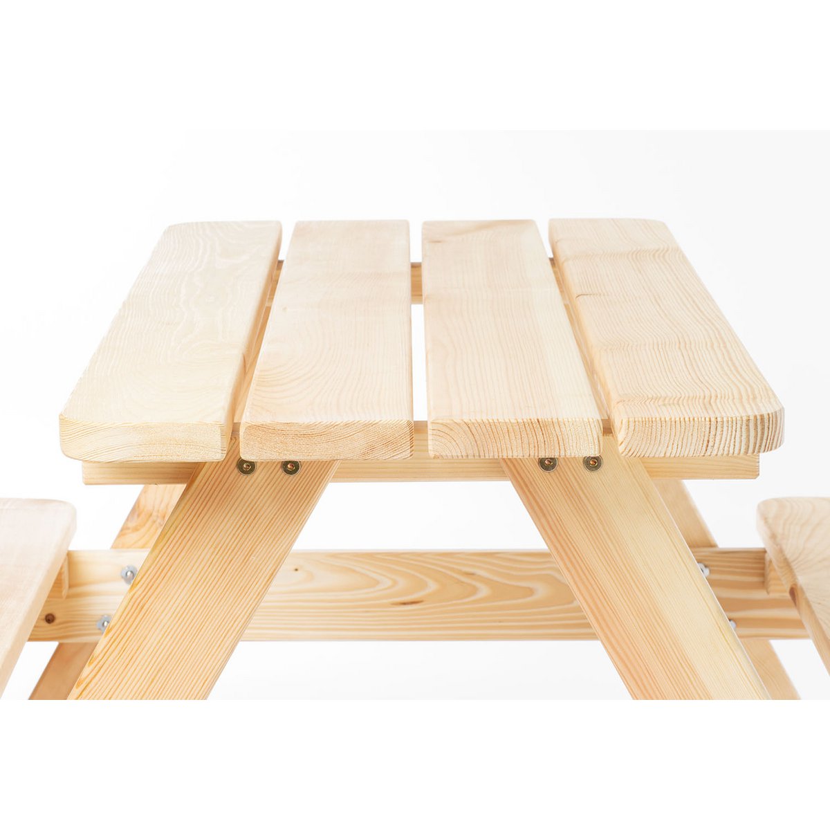 Kinderpicknickbank massief naaldhout 118x120x65 cm