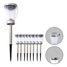 8 Pieces Solar LED Outdoor Decorations Metal Plastic