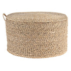 Poef Ø 40x23 cm bruin zeegras