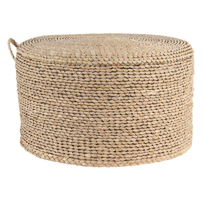 Poef Ø 40x23 cm bruin zeegras