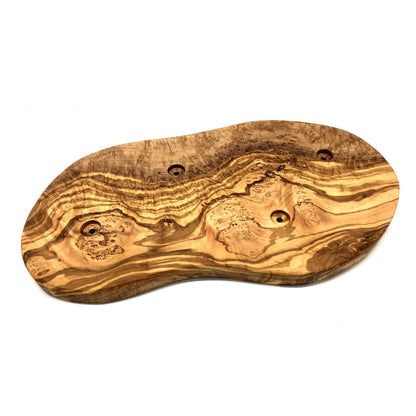 Serveerplank met 4 dipschalen hout