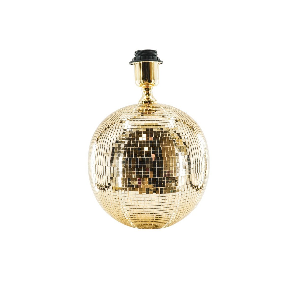 Tafellamp disco spiegeltegels glas goud 20x20x20 cm