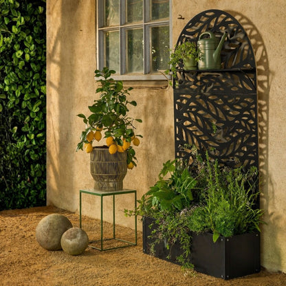 Plantenstandaard 180 cm ijzer zwart