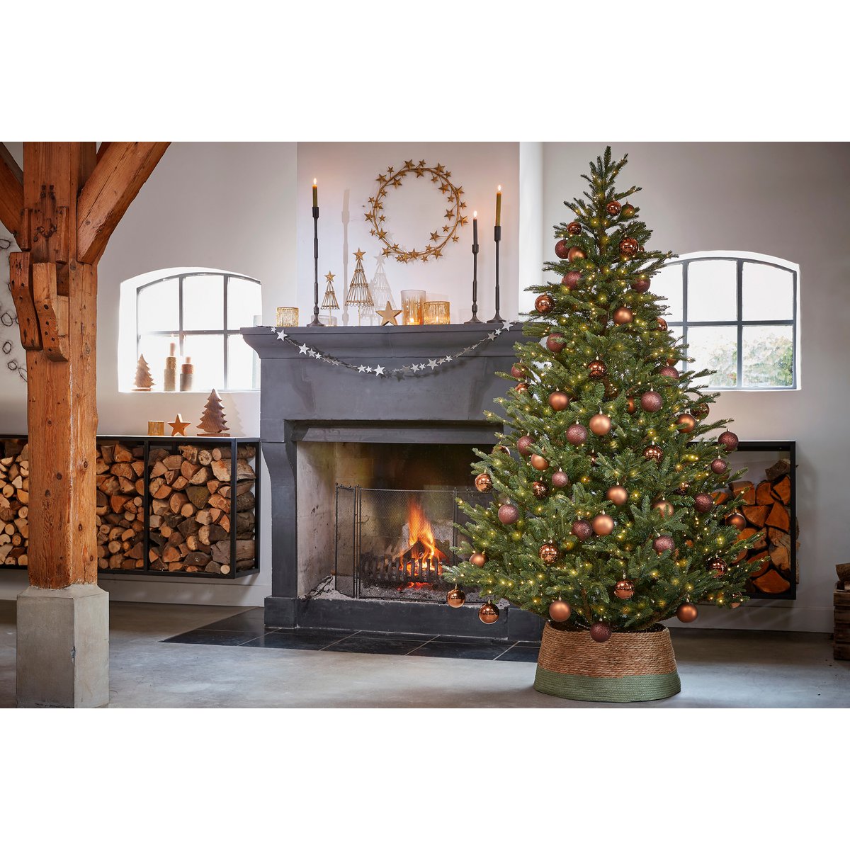 Kunstkerstboom Frasier 155 cm groen Ø109 cm