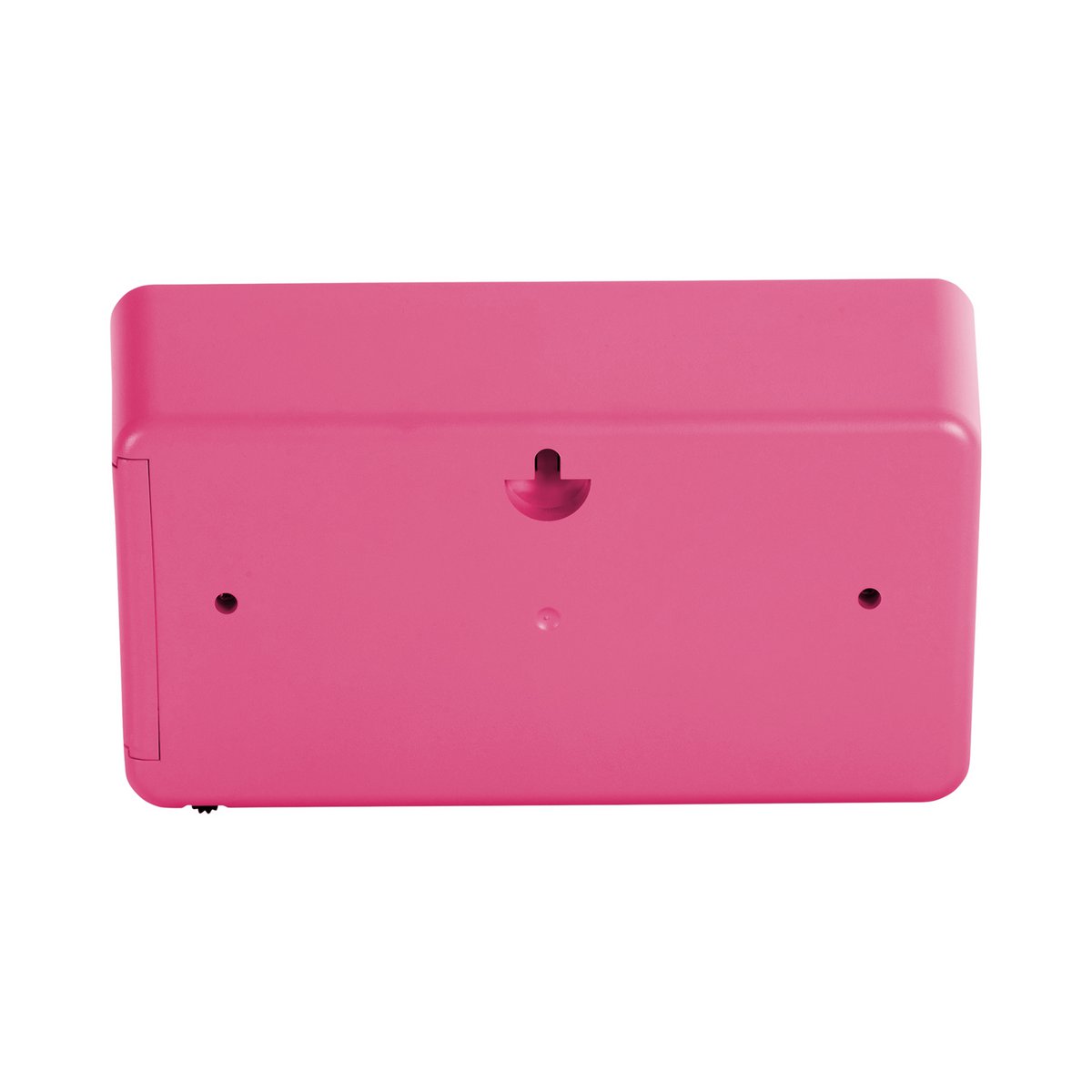 Wandklok tafelklok 18x9 cm roze plastic
