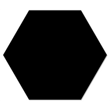 Muurhexagon 24x20 cm zwart