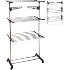 Storage Solutions Drying Rack Tower - White - Foldable - 17 Meters Drying Length