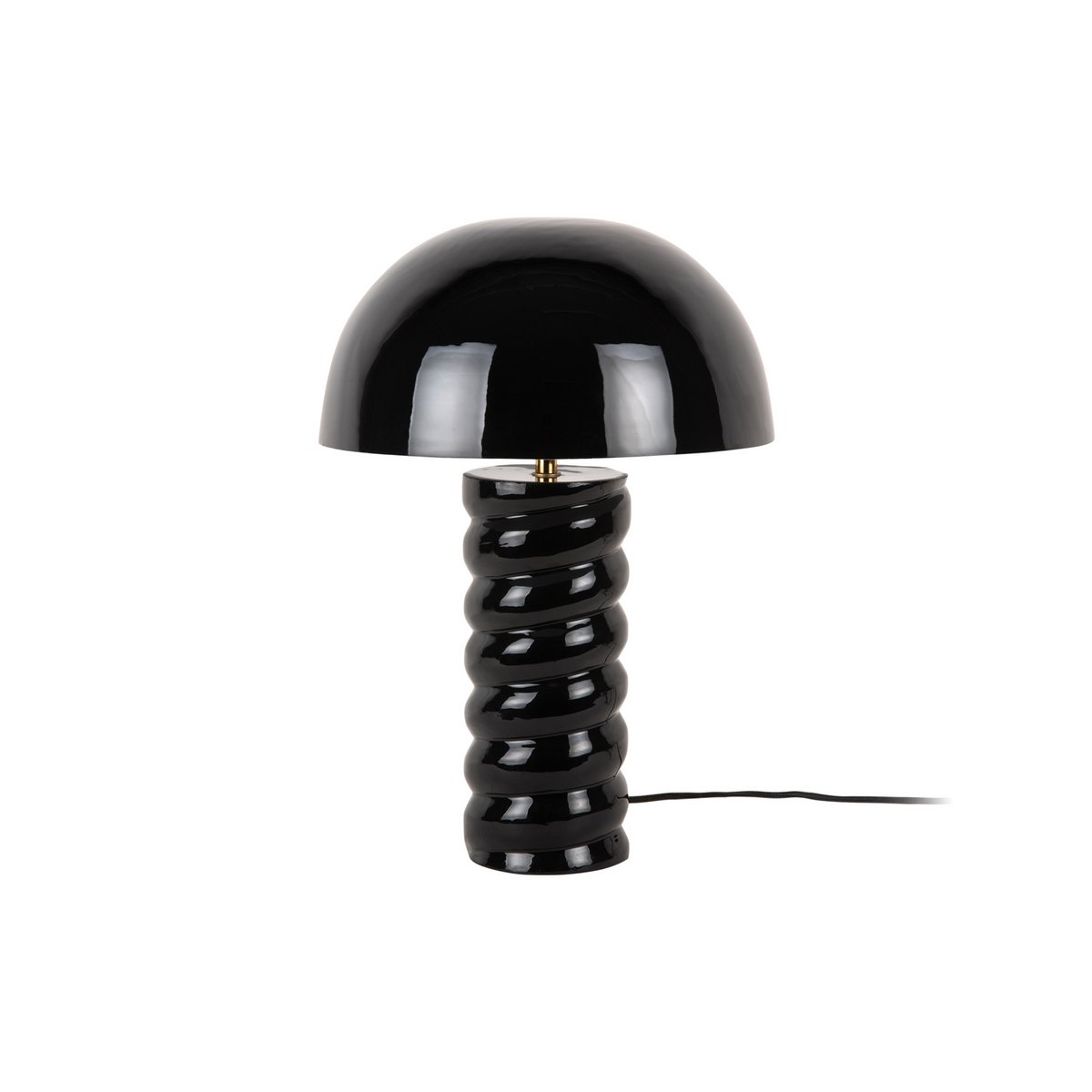 Tafellamp 30 cm diameter zwart ijzer
