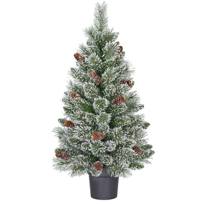 Kunstkerstboom 90 cm groen frosted