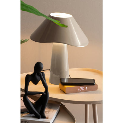 Tafellamp Ameno 28 cm grijs ijzer