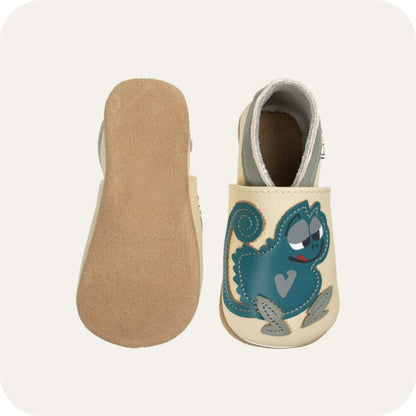 Babyslofjes leer suède zool 0-4 jaar