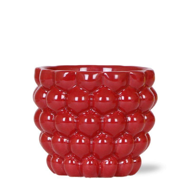Plantenpot keramiek 12 cm rood