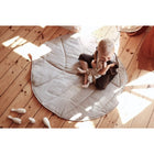 Sheet mat of natural linen