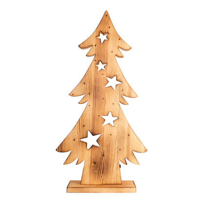 Led Houten Spar Van Dennenhout 70 Cm Buiten Kerstdecoratie