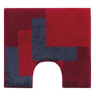 Gradual toilet mat red