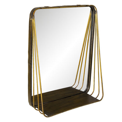 Mirror 34x42 cm Copper-colored Metal Large Mirror