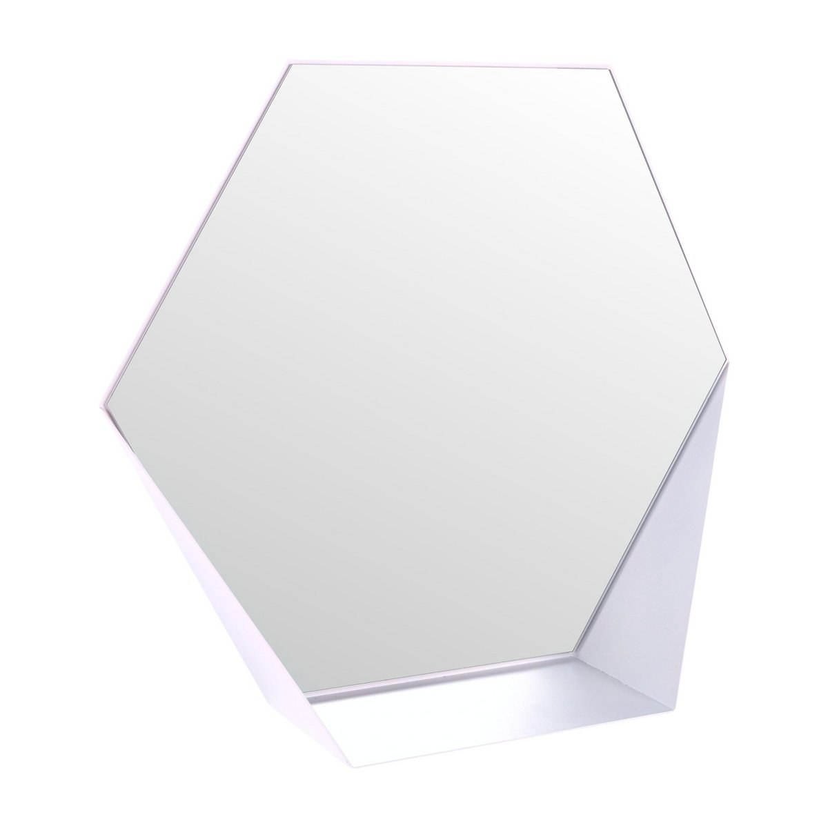Gorillz Hive Wall Mirror White Hexagon Recycled Steel