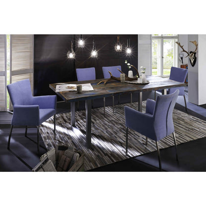 Table 160x85 cm, colorful reclaimed wood