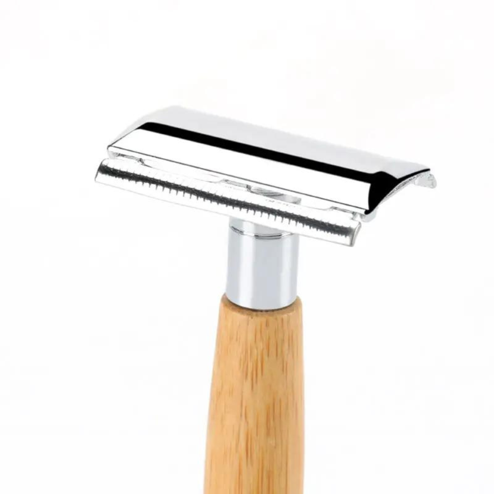 Scheerset bamboe met scheerolie