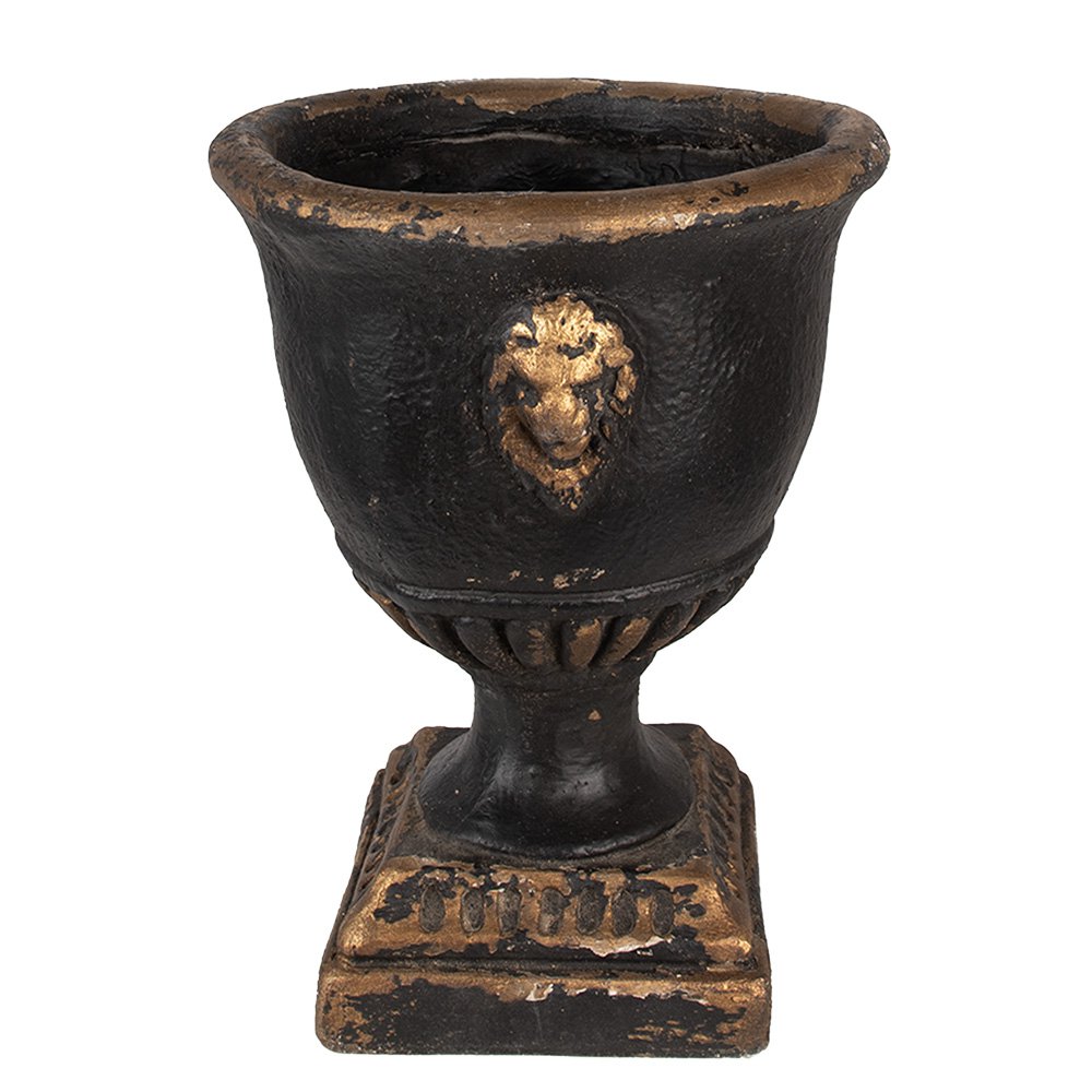 Bloempot Ø 33x42 cm bruin zwart magnesium