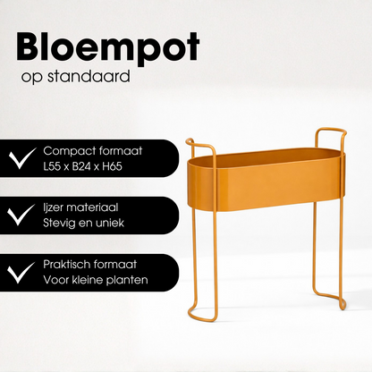 Plantenbak Moritz 55x24x65 cm bruin ijzer