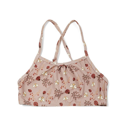 Zana Bikini bloemenprint zandkleur UPF 50+