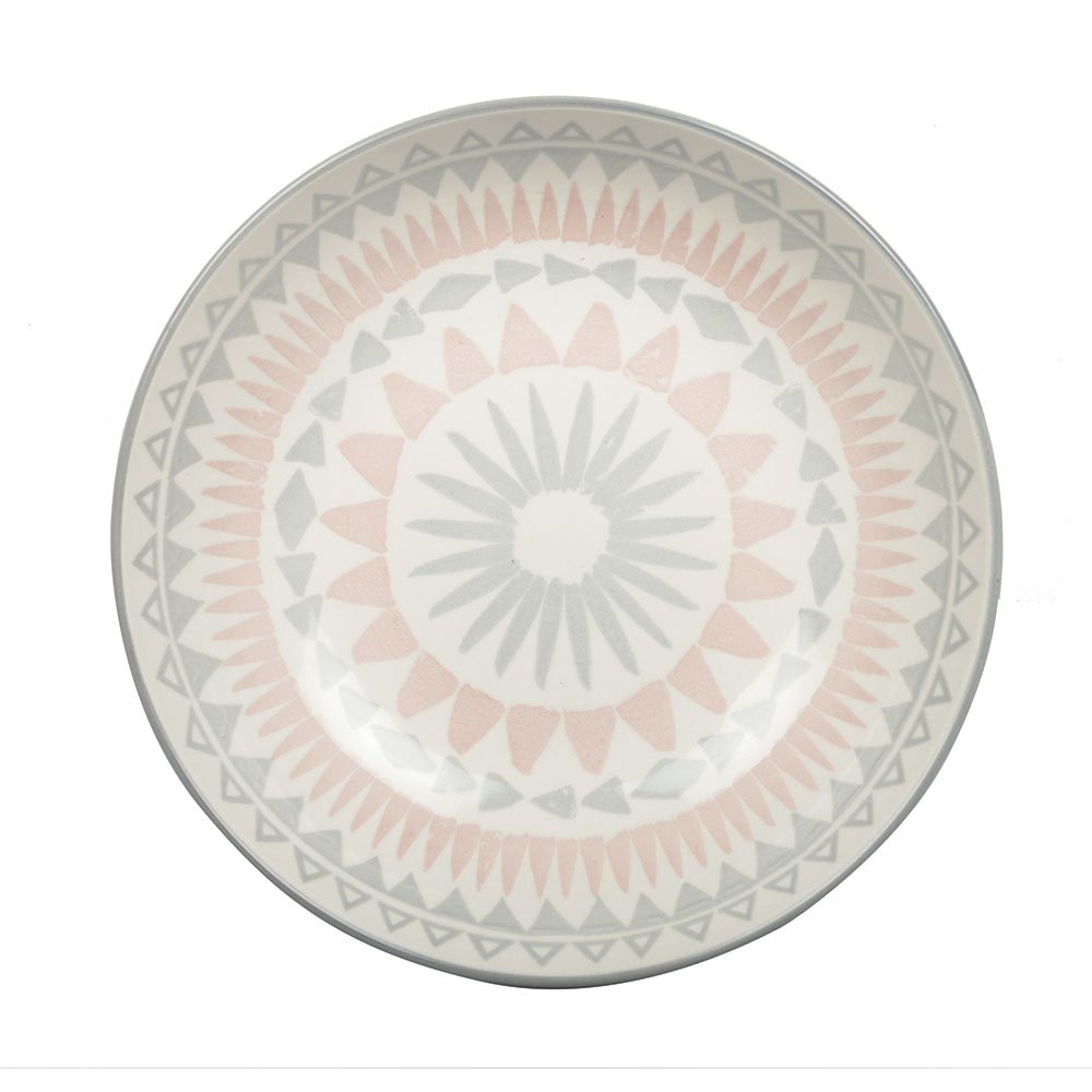 Bord roze keramiek 20.3x11.2x5 cm
