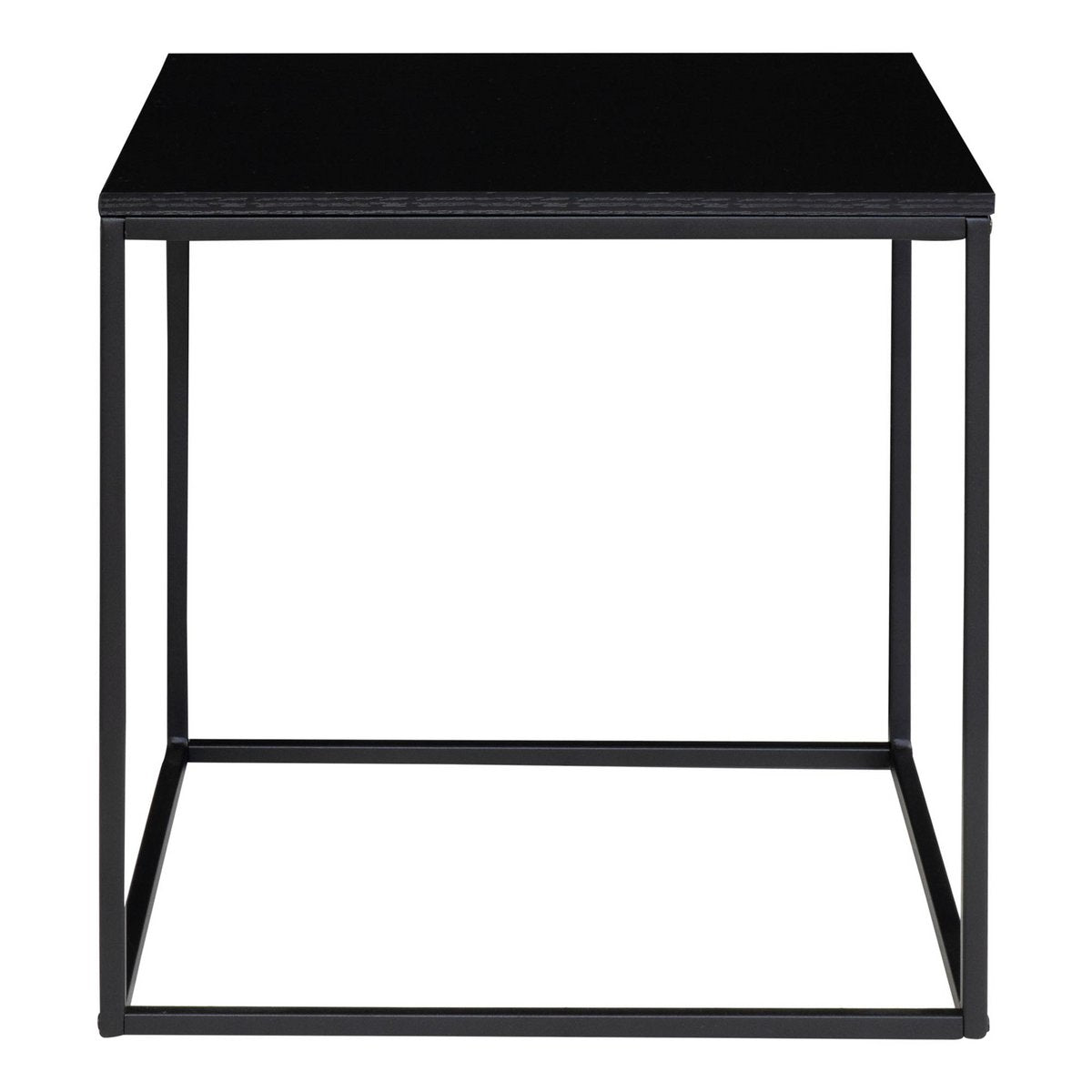 Vita Bijzettafel - Staal, spaanplaat, melaminefolie, zwart - 45x45x45 cm