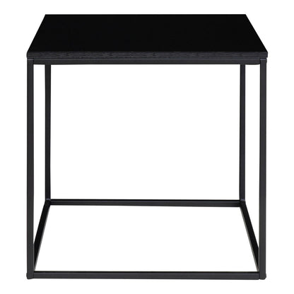 Vita Bijzettafel - Staal, spaanplaat, melaminefolie, zwart - 45x45x45 cm