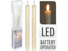 Led dinerkaarsen 4 stuks 24 cm