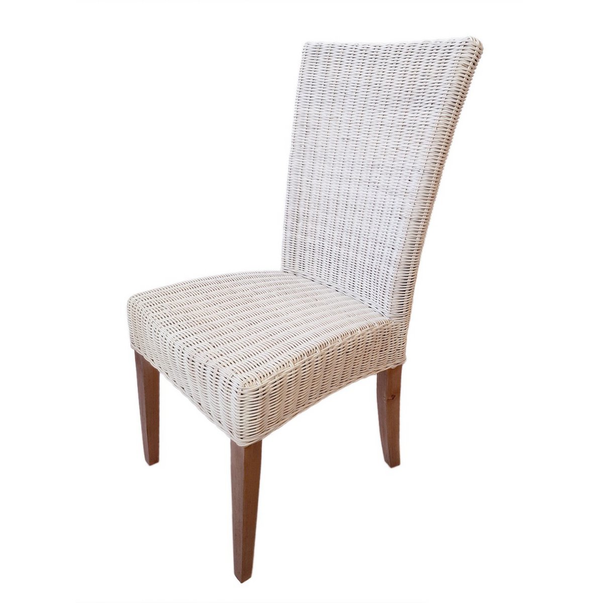 Eetkamerstoelen 6 Stuks Rattan Stoelen Cardine Wit