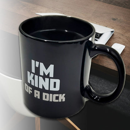 Mad Monkey - Mug "Kind of a Dick" - with color change