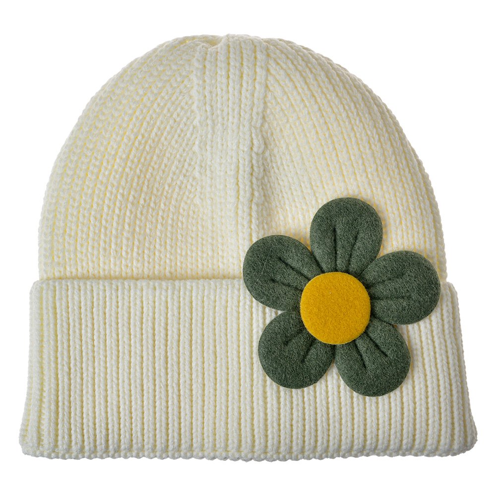 Hat Child White Synthetic Flower