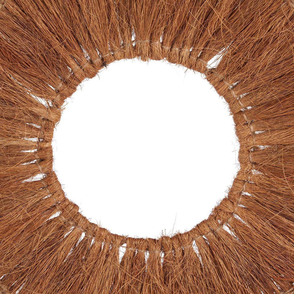Wanddecoratie bananenblad kokosnoot naturel handgemaakt