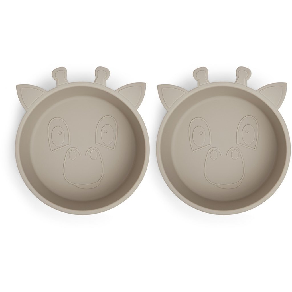 Alex Silicone Deep Plate 2-pack Giraffe