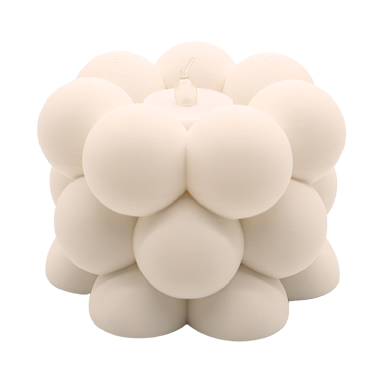 Waxinelichthouder Bubble 12x12x8 cm PLA