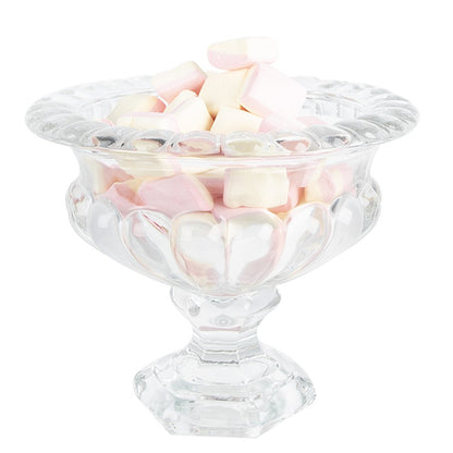 Fruitschaal Ø 19x15 cm glas transparant patroon