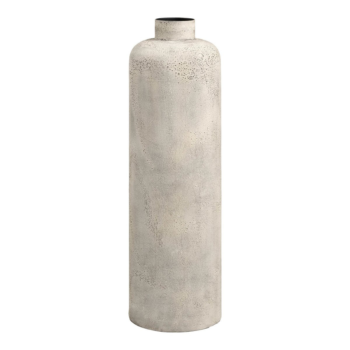 Hou Decoratieve pot, metaal, antiek beige, ø24x78,5 cm