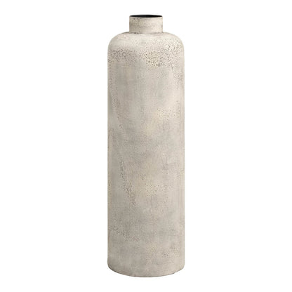 Hou Decoratieve pot, metaal, antiek beige, ø24x78,5 cm