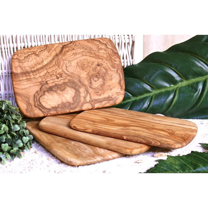 Ontbijtplank olijfhout 22x13 cm