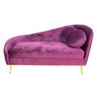 Chaise longue 154x73x82 cm paars fluweel
