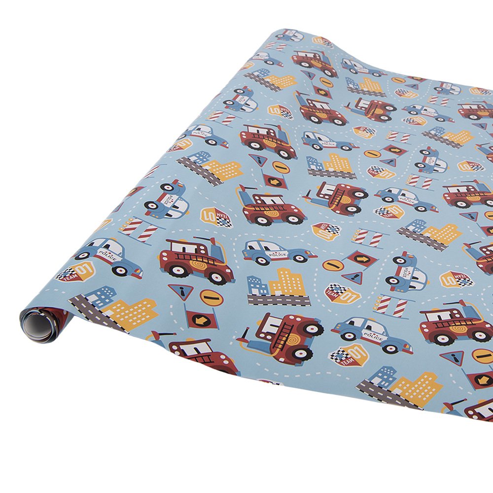 Wrapping Paper 3 Rolls 50x75 cm Blue Paper
