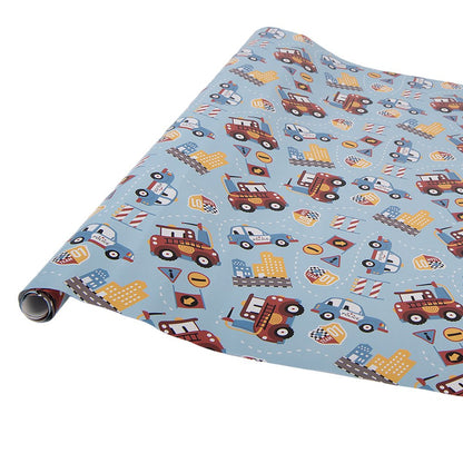 Wrapping Paper 3 Rolls 50x75 cm Blue Paper