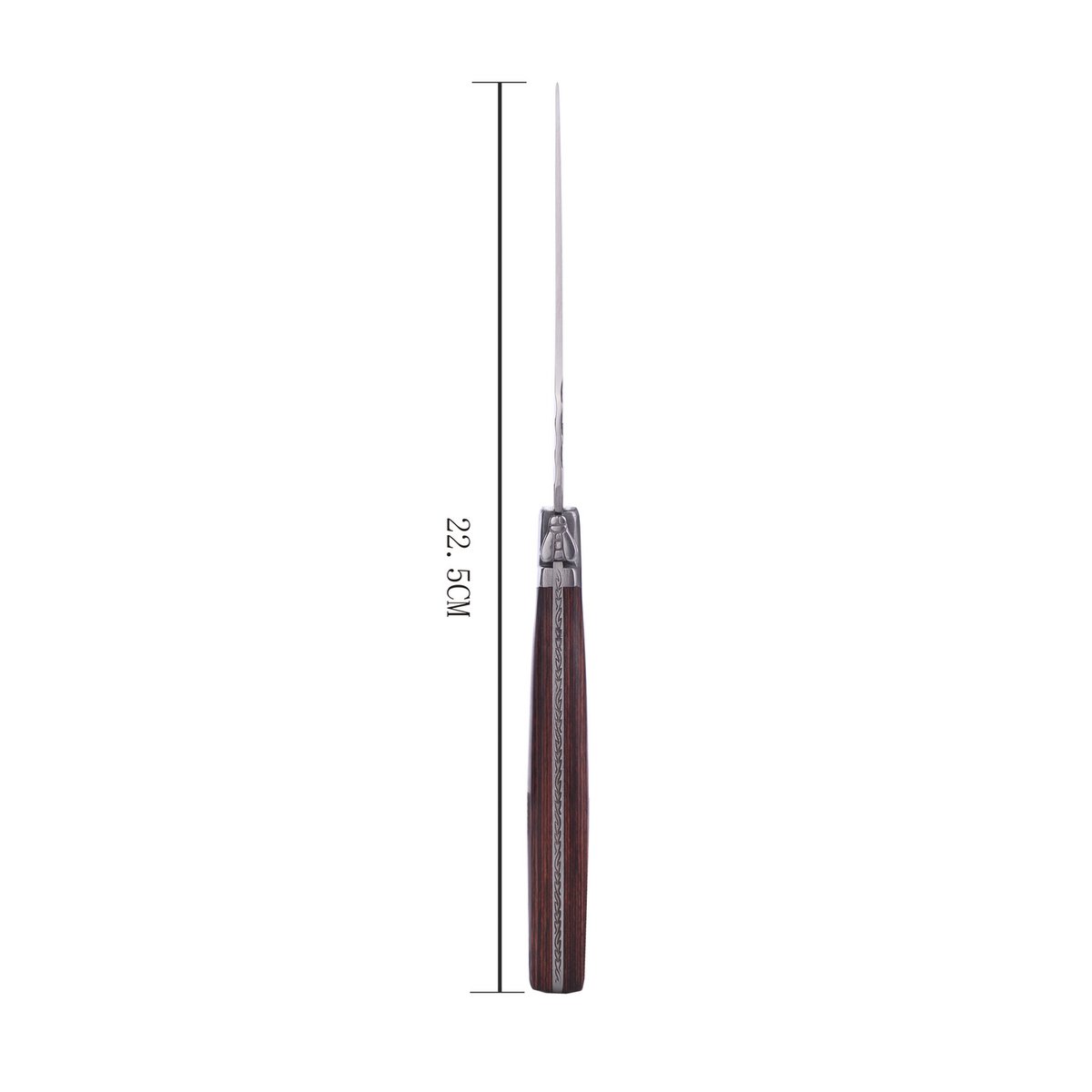 Laguiole steakmessen set 6 stuks rood zwart bruin