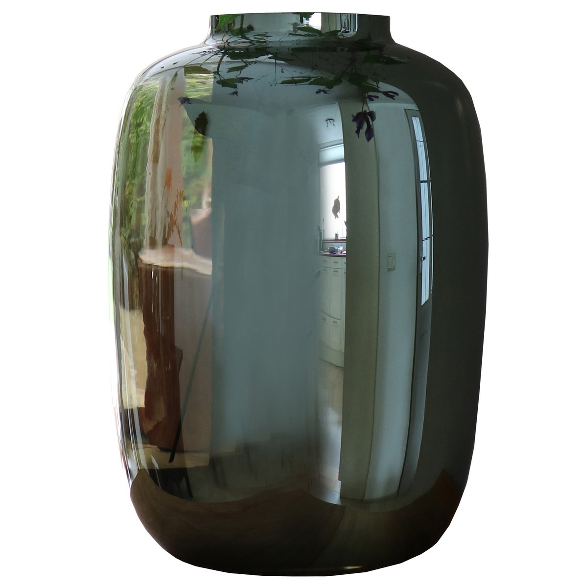 Vaas Artic S gloss grey Ø21x29 cm zilver glas
