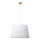 Pendant Lamp Bologna Beige With Brass Details Warm Light
